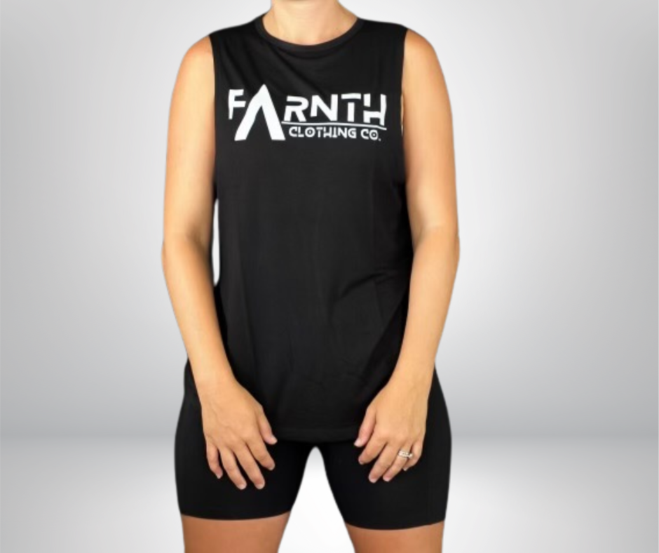 The "BLANKA" Bamboo Muscle Tank - Unisex Black
