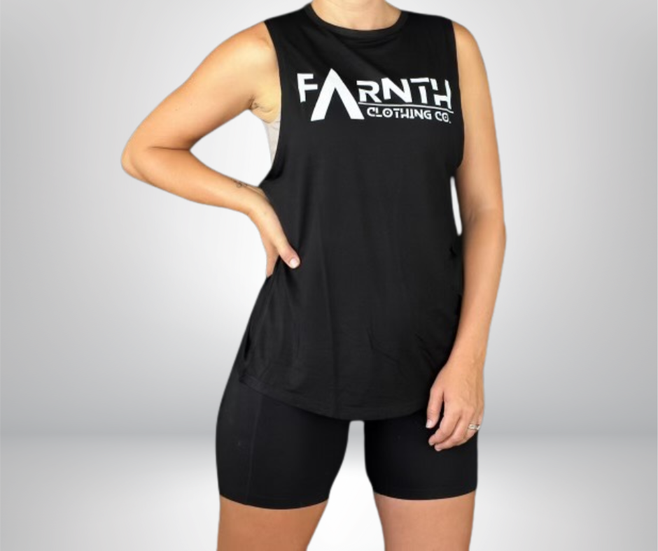 The "BLANKA" Bamboo Muscle Tank - Unisex Black