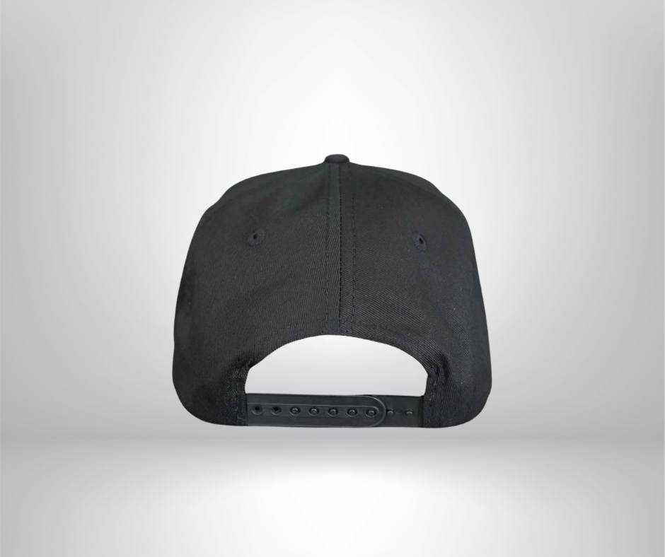5 Panel SnapBack Cap - Sleek Black