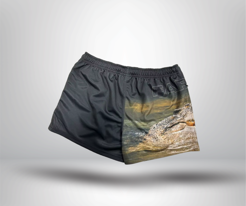 Far North Clothing Co. Footy Shorts - Black