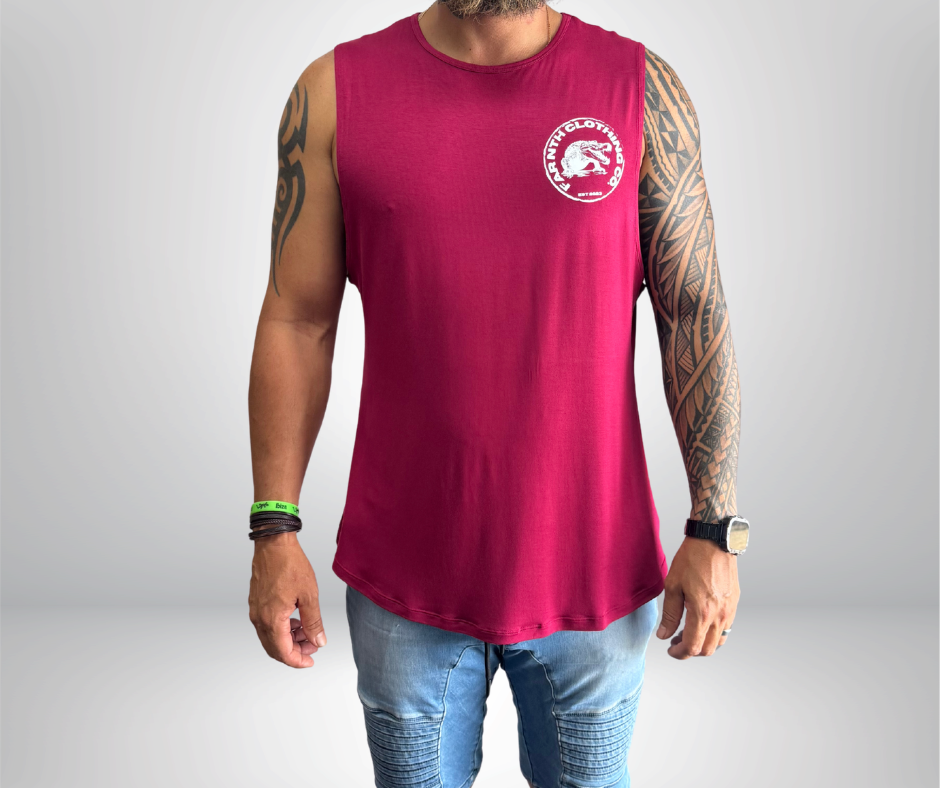 The "CROC STAMP" Muscle tank - Unisex Red