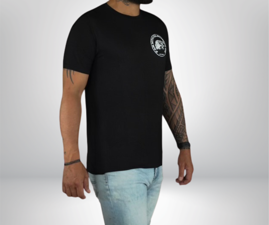 The Signature "Croc Stamp" Fitted Tee - Unisex Black