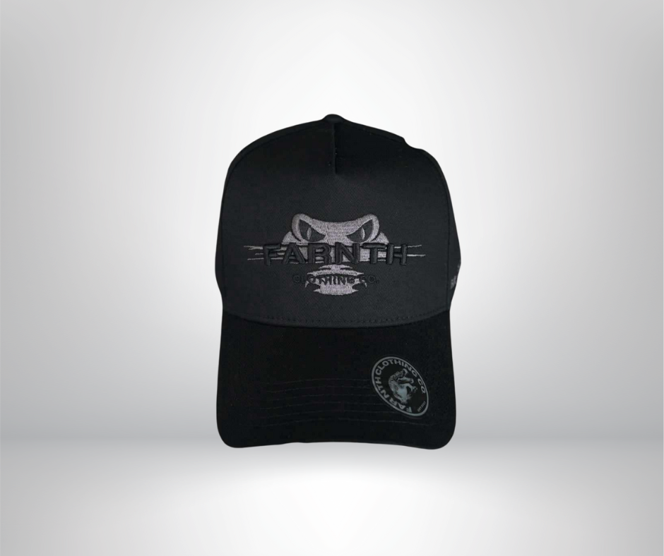 5 Panel SnapBack Cap - Sleek Black