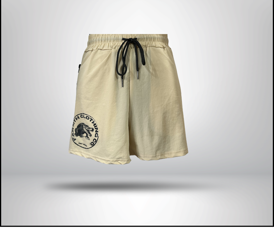 Quick Dry Gym Shorts - Tan